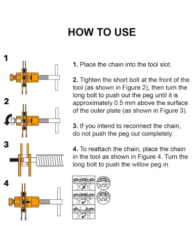Kit de Herramientas para Cadenas de Bicicleta SONZUIA SON-7024N