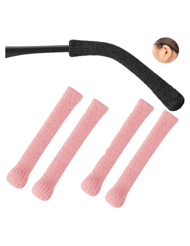 Cojines para Orejas de Gafas KECHIO Ajustables 57-100mm Rosa