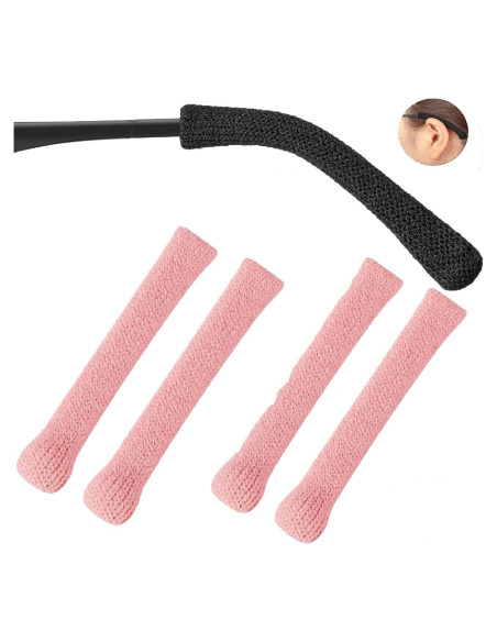 Cojines para Orejas de Gafas KECHIO Ajustables 57-100mm Rosa