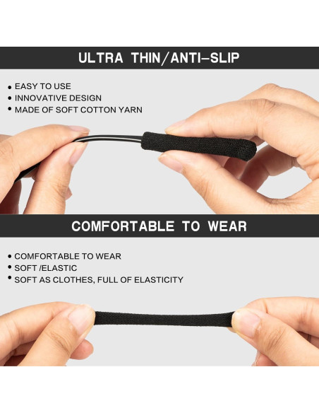 Cojines para Orejas de Gafas KECHIO Ajustables 57-100mm Rosa