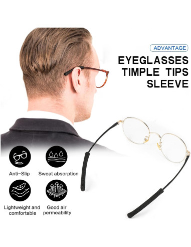 Cojines para Orejas de Gafas KECHIO Ajustables 57-100mm Rosa