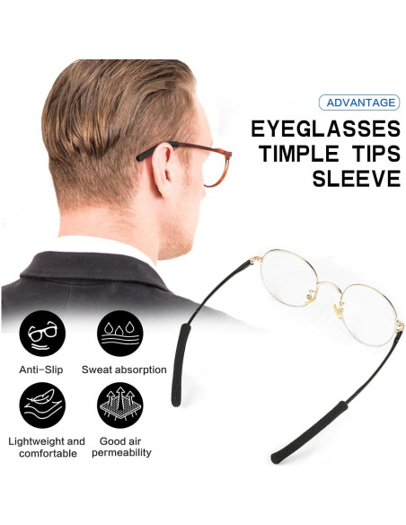 Cojines para Orejas de Gafas KECHIO Ajustables 57-100mm Rosa