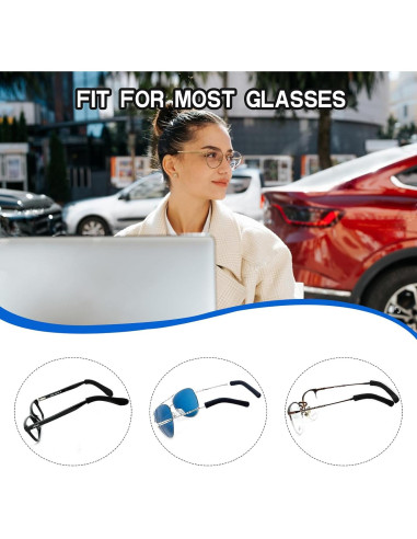 Cojines para Orejas de Gafas KECHIO Ajustables 57-100mm Rosa