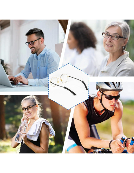 Cojines para Orejas de Gafas KECHIO Ajustables 57-100mm Rosa