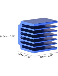 Disipador de Calor Uxcell 15x14.5x13mm para Motor Paso a Paso - 12pcs 2