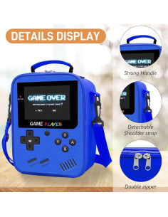 Caja de Almuerzo Gamer Ruokey Azul Impermeable 4.8L 2
