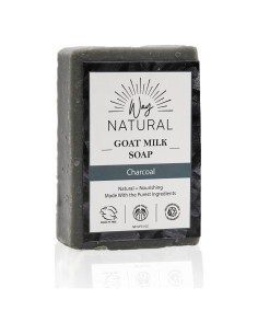 Jabón de Carbón Activado con Leche de Cabra 142g - Natural Premium