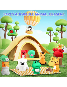 34 Borradores de Animales URSKYTOUS 3D para Niños 2