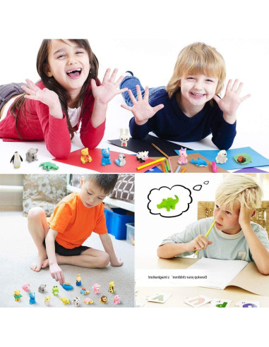 34 Borradores de Animales URSKYTOUS 3D para Niños