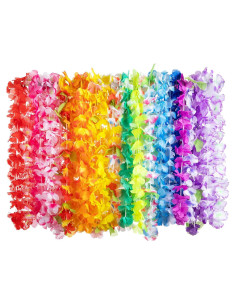 Collares de Flor Hawaianos Joyin 36 Piezas 91.44 cm Fiesta Luau