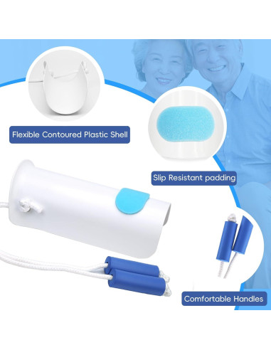 Ayudante para Ponerse Calcetines Yitobecka Blanco - Sin Agacharse