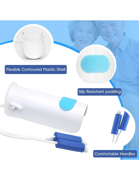 Ayudante para Ponerse Calcetines Yitobecka Blanco - Sin Agacharse