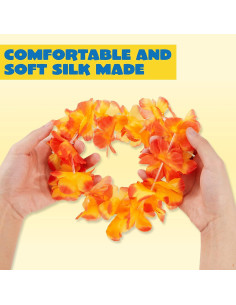 Collares de Flor Hawaianos Joyin 36 Piezas 91.44 cm Fiesta Luau 2