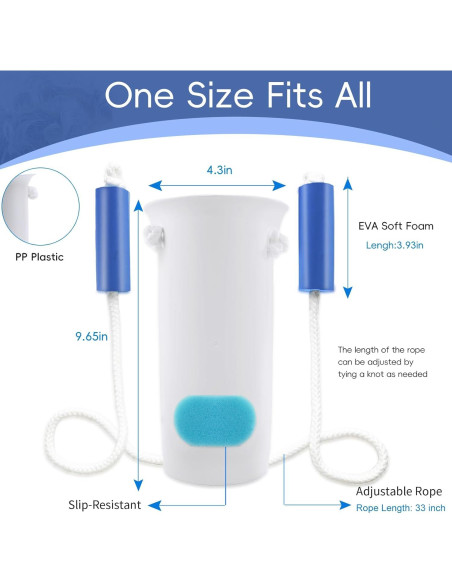 Ayudante para Ponerse Calcetines Yitobecka Blanco - Sin Agacharse