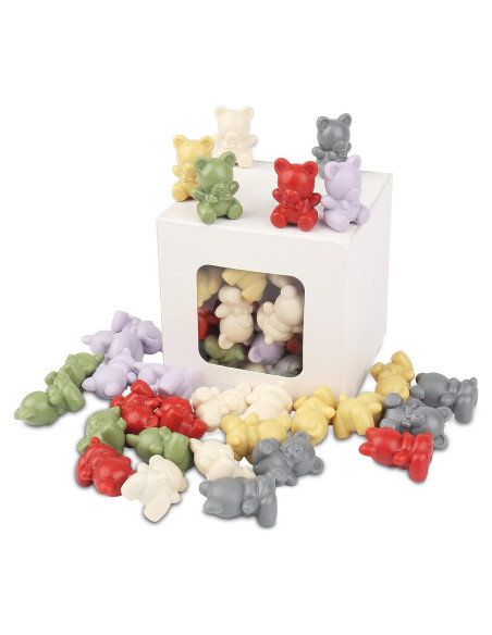 Conjunto de 60 Osos Contadores Zalmoxe para Niños 3+ Años