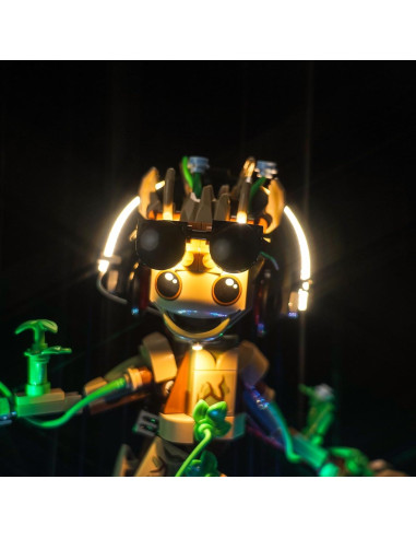 Kit de Luz LED LocoLee para LEGO 76297 Groot Bailarín