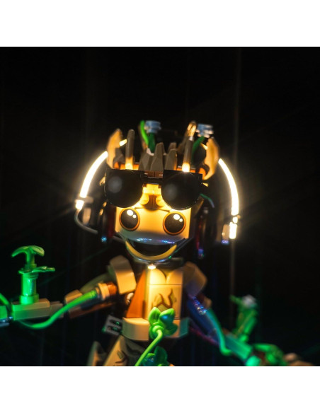 Kit de Luz LED LocoLee para LEGO 76297 Groot Bailarín