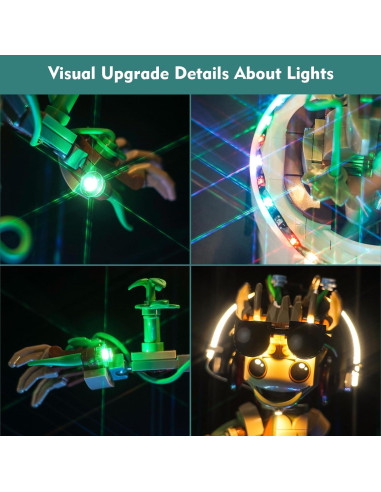 Kit de Luz LED LocoLee para LEGO 76297 Groot Bailarín