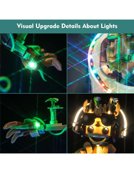 Kit de Luz LED LocoLee para LEGO 76297 Groot Bailarín