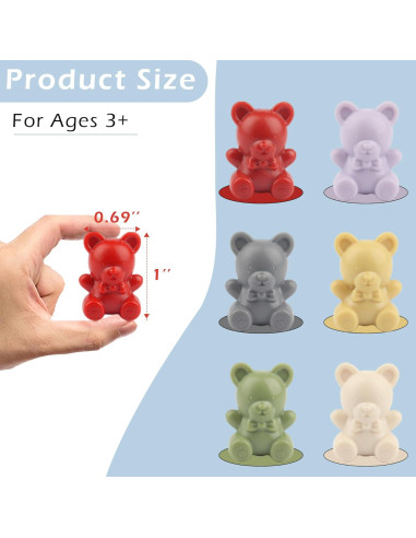 Conjunto de 60 Osos Contadores Zalmoxe para Niños 3+ Años