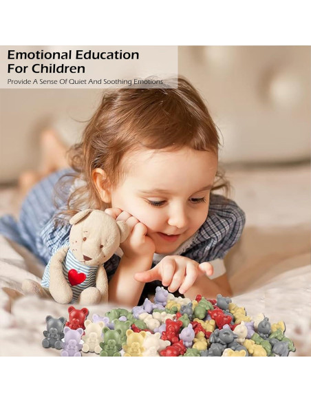 Conjunto de 60 Osos Contadores Zalmoxe para Niños 3+ Años