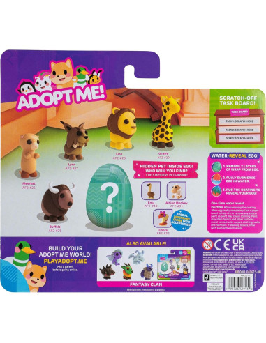 Multipack Mascotas Vida Animal Jazwares - 6 Juguetes Coleccionables