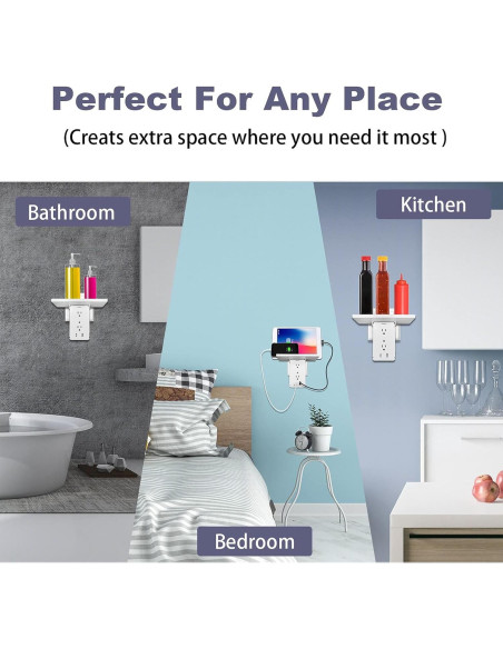 Extensor de Enchufe BOLTGY 8 Tomas con USB-A y USB-C Blanco Extensor de Enchufe BOLTGY 8 Tomas con USB-A y USB-C Blanco