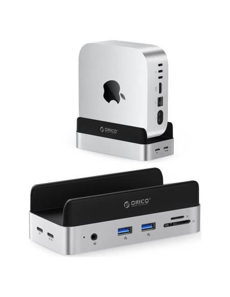 Dock y Soporte ORICO para Mac mini M4 con Enclosure M.2 SSD