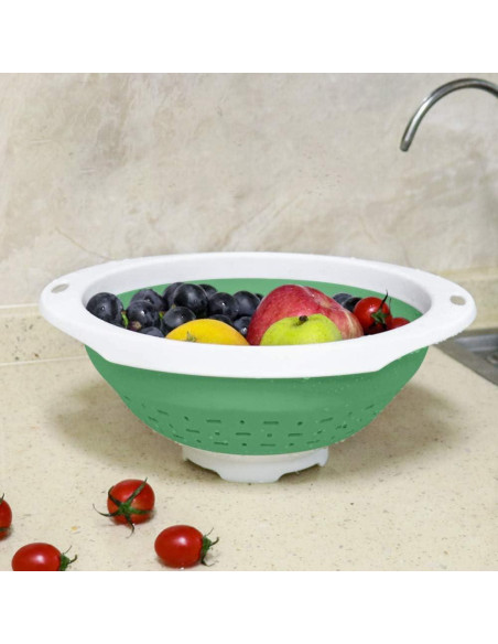 Colador Plegable QiMH 5 Cuartos Verde Hierba Libre BPA
