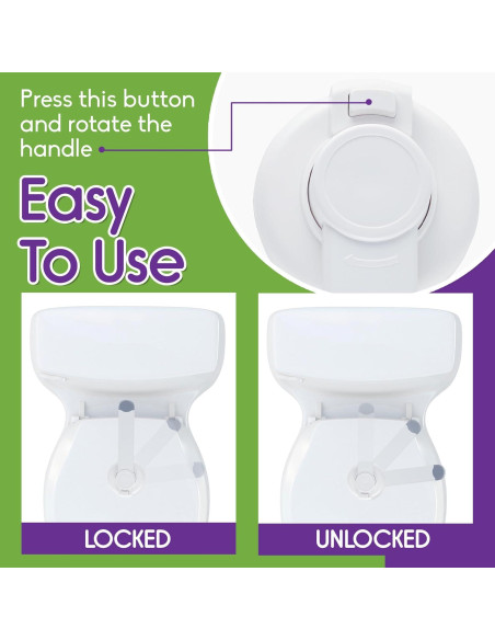 Cerradura de Seguridad para Inodoro Mars Baby - Fácil Instalación