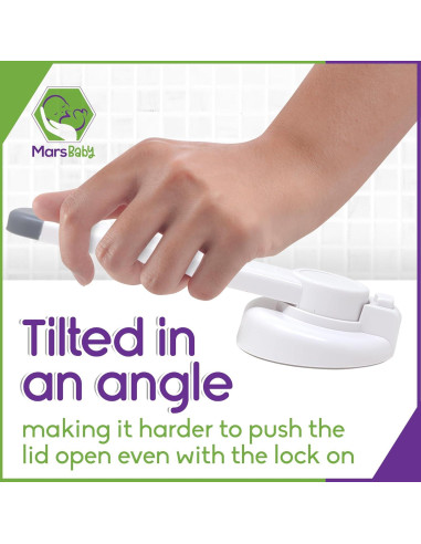 Cerradura de Seguridad para Inodoro Mars Baby - Fácil Instalación