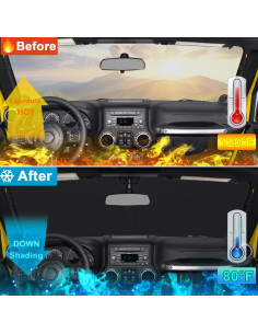 Protector Solar Parabrisas Jeep Wrangler JK 2007-2018 PIMCAR 2