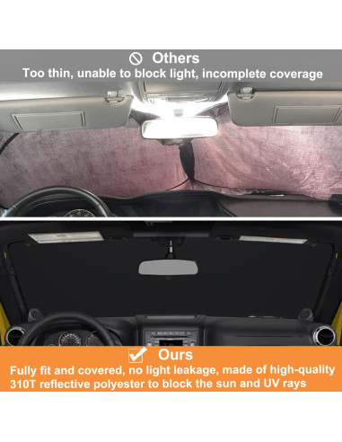 Protector Solar Parabrisas Jeep Wrangler JK 2007-2018 PIMCAR