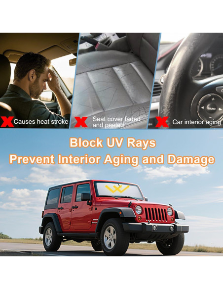 Protector Solar Parabrisas Jeep Wrangler JK 2007-2018 PIMCAR Protector Solar Parabrisas Jeep Wrangler JK 2007-2018 PIMCAR