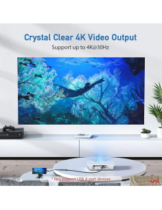 Adaptador USB C a HDMI 4K uni - Compatible con MacBook y más 2