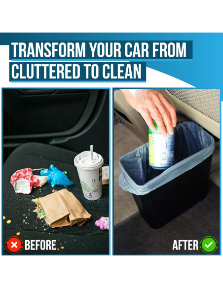 Basurero de Coche Carbage Can CBC001B Negro 25.4x12.7 cm