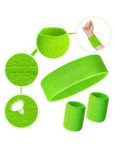 Conjunto de Muñequera y Diadema Deportiva Skylety 18 Pcs 2