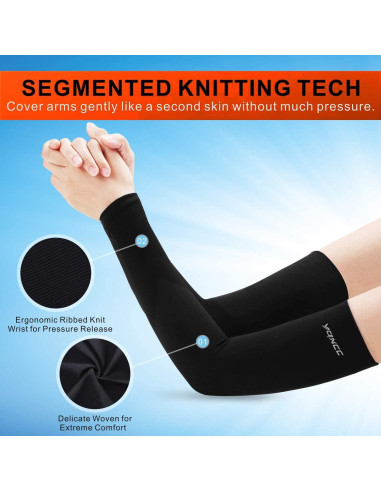 Mangas para Brazos YQXCC UV Fría UPF 50 Unisex 4 Pares