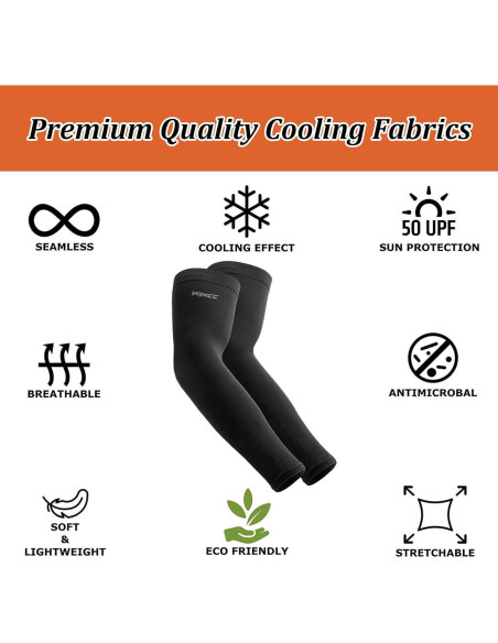 Mangas para Brazos YQXCC UV Fría UPF 50 Unisex 4 Pares