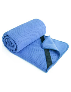 Toalla de Yoga POLYTE Microfibra Antideslizante 61x183 cm Azul