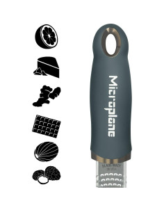 Rallador Zester Microplane Gris Oscuro - Acero Inoxidable 32cm 2