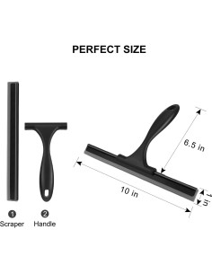 Limpiaparabrisas de Ducha SetSail 25.4 cm Acero Inoxidable 2