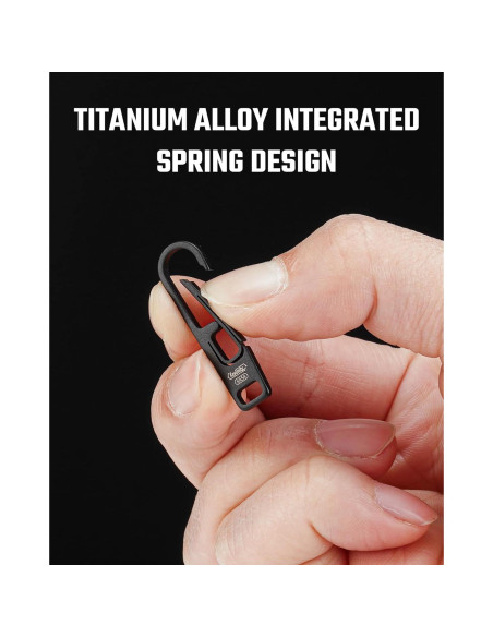 Tirador de Cremallera de Titanio KeyUnity KA54 - Reparación Universal (2 Piezas)