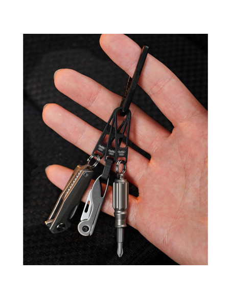 Tirador de Cremallera de Titanio KeyUnity KA54 - Reparación Universal (2 Piezas)