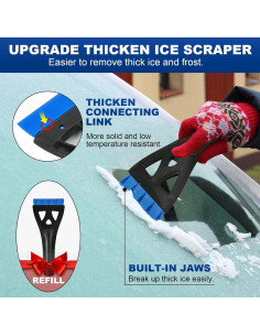 Raspador de Hielo y Cepillo de Nieve BFONS 86.4 cm Azul 2