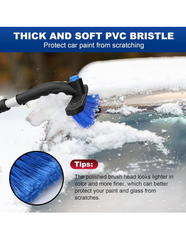 Raspador de Hielo y Cepillo de Nieve BFONS 86.4 cm Azul