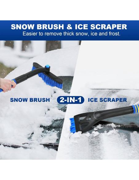 Raspador de Hielo y Cepillo de Nieve BFONS 86.4 cm Azul Raspador de Hielo y Cepillo de Nieve BFONS 86.4 cm Azul