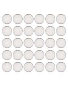 Bandejas de Cabochón Redondas Planas 100pcs UNICRAFTALE 20mm