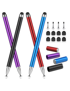 Bolígrafos Stylus MEKO 2-en-1 Alta Precisión Paquete de 4