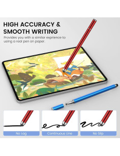 Bolígrafos Stylus MEKO 2-en-1 Alta Precisión Paquete de 4 2